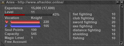 Signature for player Aries