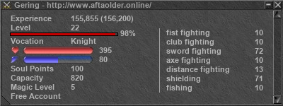 Signature for player Gering