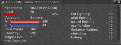 Signature for player Ocb