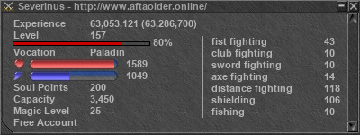 Signature for player Severinus